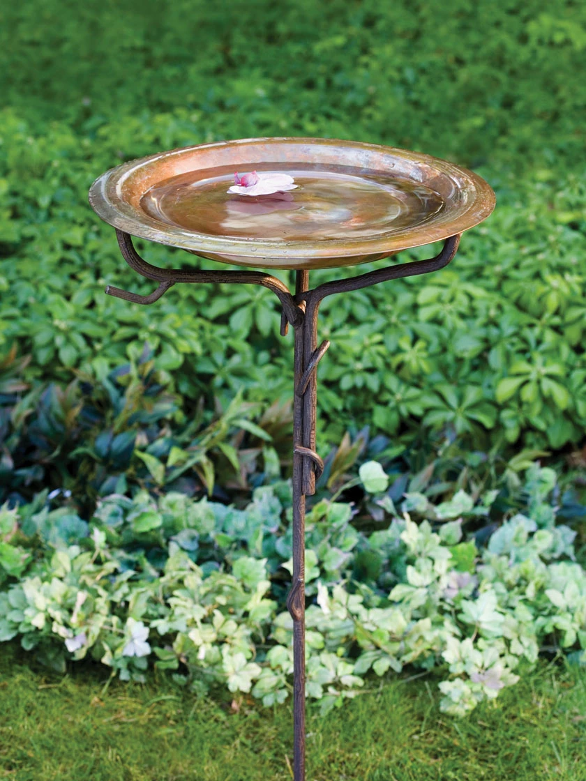 Copper And Twigs Birdbath 3 Copper And Twigs Birdbath