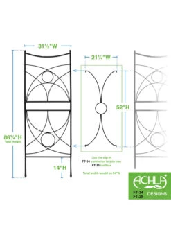 Achla Aurora Trellis Center Link -Garden Supply Store 8612993 02v