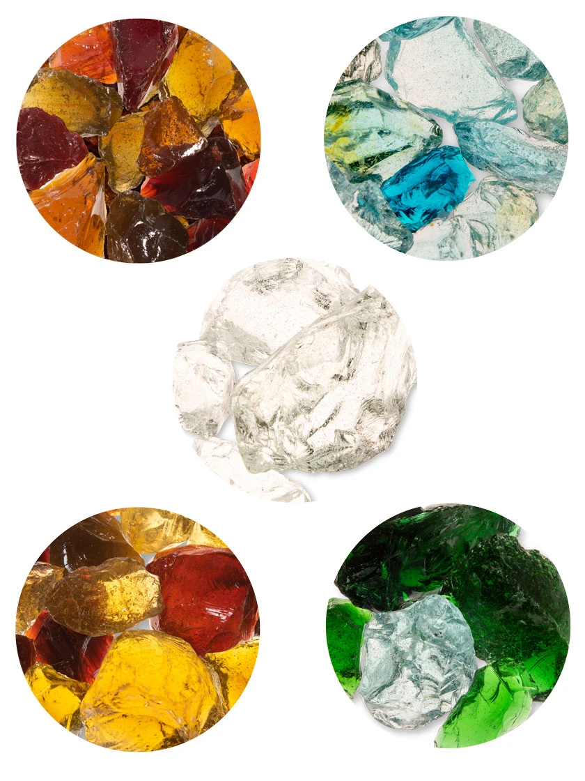 Landscape Glass Chunks Medium 3 Landscape Glass Chunks Medium