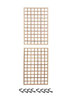 Bamboo Wall Trellis, 45" X 30", Set Of Two 8 Bamboo Wall Trellis, 45" X 30", Set Of Two -Garden Supply Store 8613149 0041