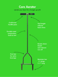 Yard Butler® Lawn Coring Aerator -Garden Supply Store 8613158 02v