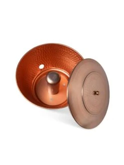 Hammered Copper Hose Pot With Lid -Garden Supply Store 8613311 5811