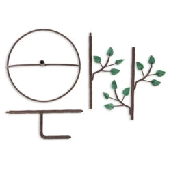 Pure Copper Bird Bath With Two Copper Birds And Tree Multipronged Garden Pole -Garden Supply Store 8613379 03v