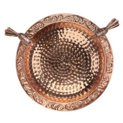 Pure Copper Bird Bath With Two Copper Birds And Tree Multipronged Garden Pole -Garden Supply Store 8613379 06v