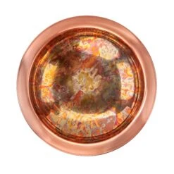 Pure Copper Bird Bath With Hand-Applied Fired Finish And Multipronged Garden Pole -Garden Supply Store 8613380 02v