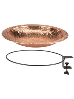 Pure Copper Bird Bath Deck Mount -Garden Supply Store 8613382 03v