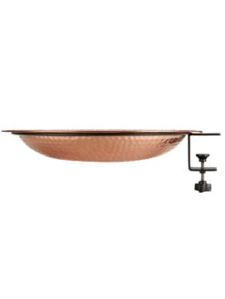 Pure Copper Bird Bath Deck Mount -Garden Supply Store 8613382 04v