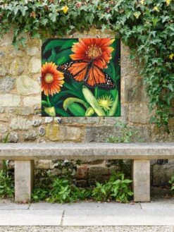Monarch Outdoor Wall Art -Garden Supply Store 8613939 03V