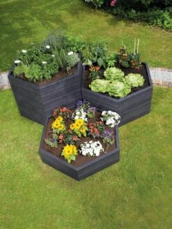 Modular Hexagon Raised Bed Kit, 28.5" 7 Modular Hexagon Raised Bed Kit, 28.5" -Garden Supply Store 8614244 04V 1