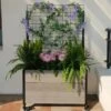 Mobile Deep Trough Planter With Trellis 1 Mobile Deep Trough Planter With Trellis -Garden Supply Store 8614265 05V mobile deep trough planter with trellis