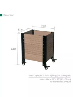 Mobile Deep Root Corner Planter -Garden Supply Store 8614266 04V 3 4
