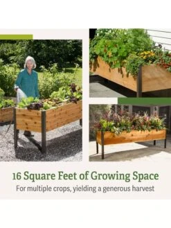 Elevated Planter Box, 2' X 8' 14 Elevated Planter Box, 2' X 8' -Garden Supply Store B00EOW8FHU raisedbed feature 2 1