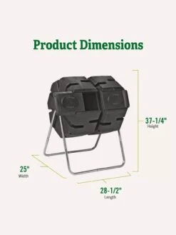 Dual-Batch Compost Tumbler -Garden Supply Store Dual Compost Bin 2