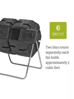 Dual-Batch Compost Tumbler -Garden Supply Store Dual Compost Bin 5